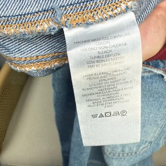 We The Free Lucky You Mid Rise Barrel Jean Size 28 - Picture 8 of 10